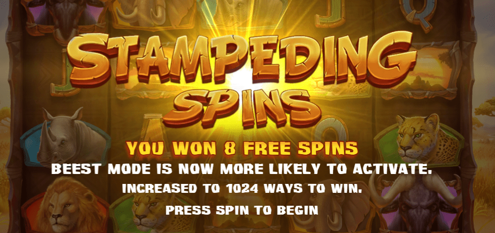 Win a Beest Slot Stamping Spins