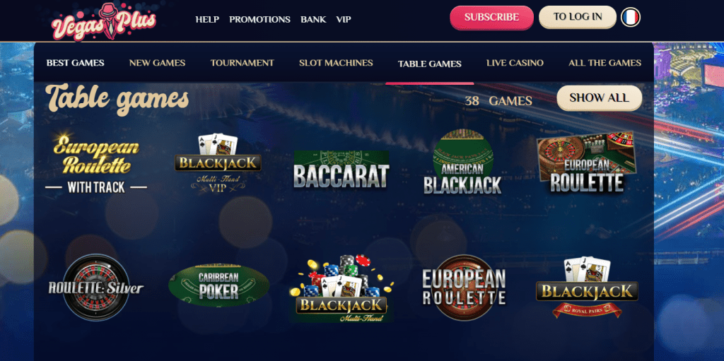 Live Casino on VegasPlus Casino 