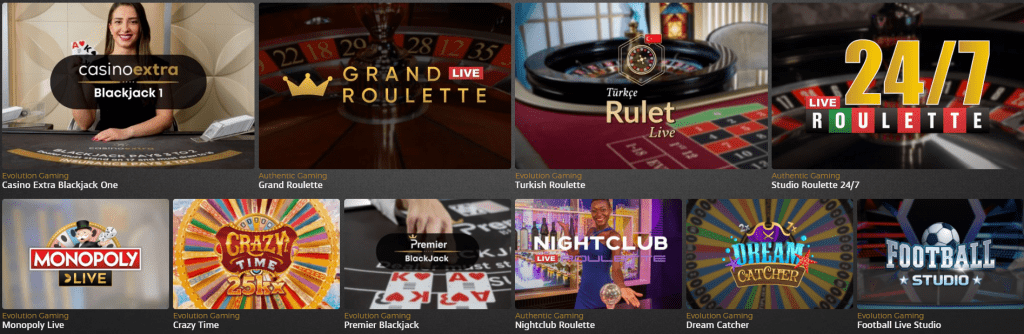 Casino Extra live casino