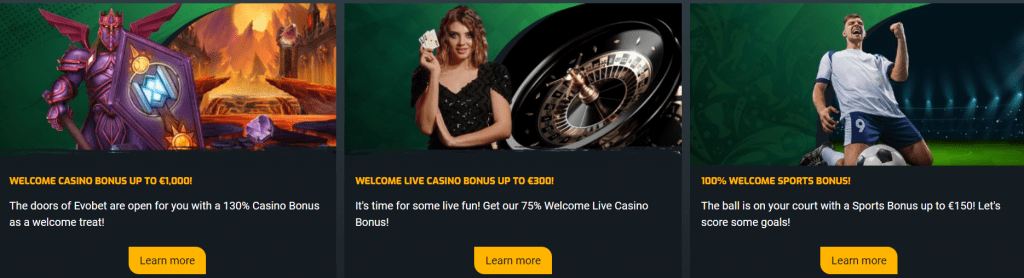 EvoBet Casino Promotions