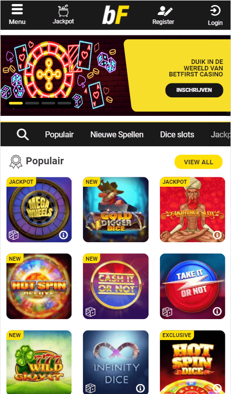 BetFirst Casino mobile