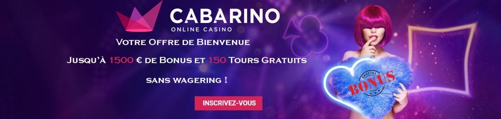 Cabarino Casino bonus de Bienvenue