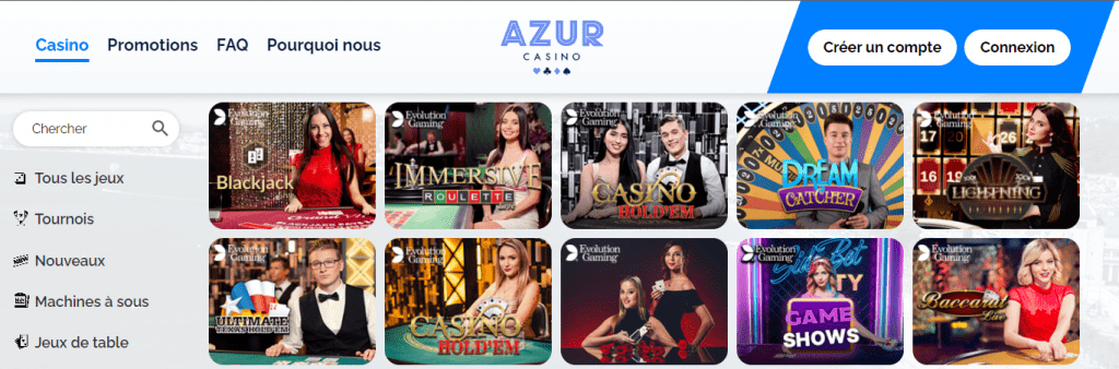 Azur Casino Games