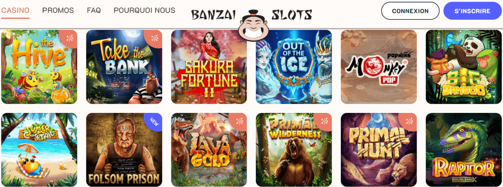 Banzai Slots Casino Games