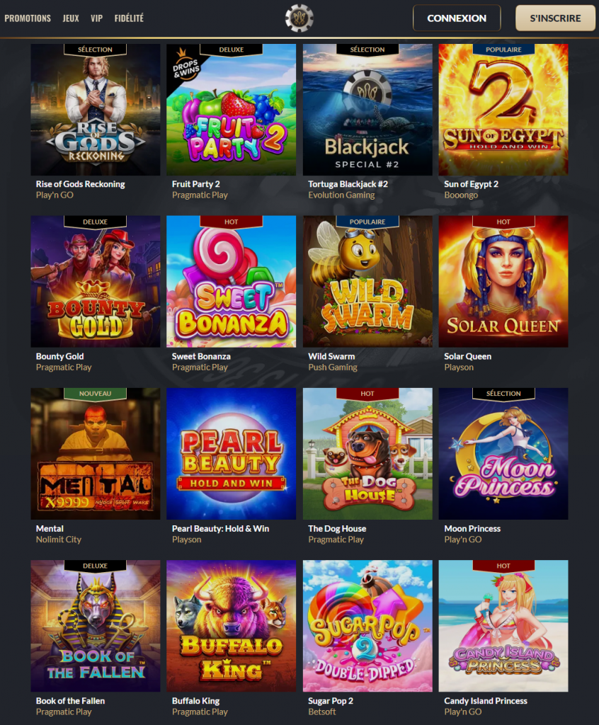 Tortuga Casino Games