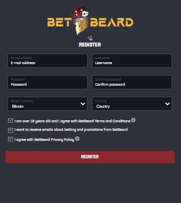 How to Sign Up with Bet Beard Casino?