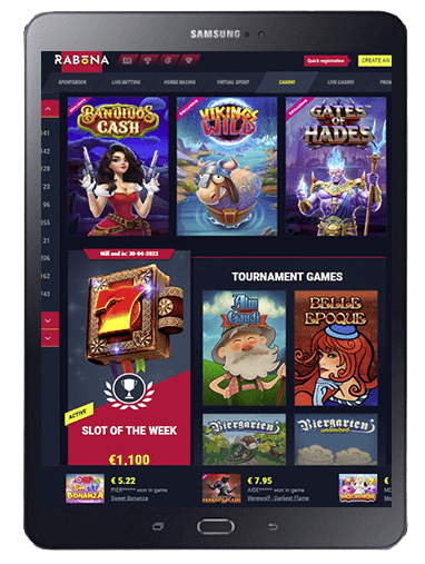 Rabona Casino Games & Game Providers