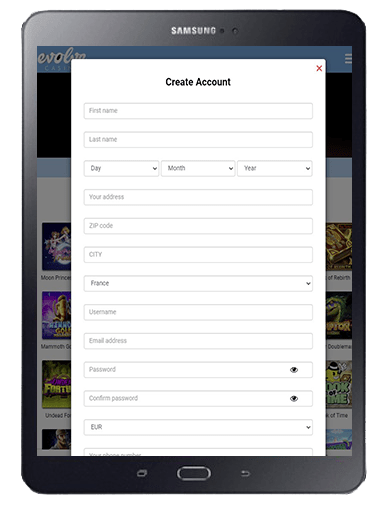 How To Register At Evolve Casino?