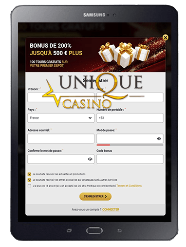 How to Register at Unique Casino?