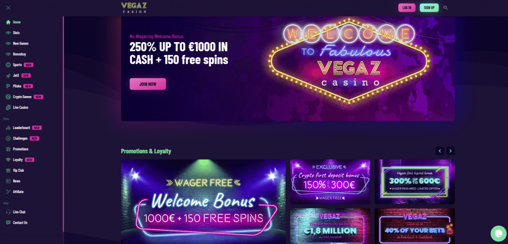 Our Vegaz Casino Review