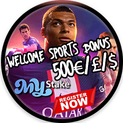 MyStake Casino Welcome Sports Bonus