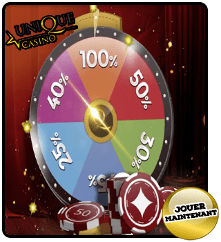 Unique casino bonus wheel