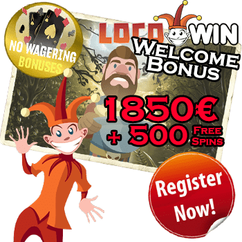 LocoWin casino Welcome Bonus