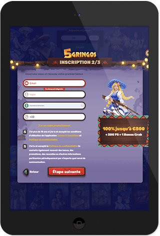 How To Create An Account At 5Gringos Casino?