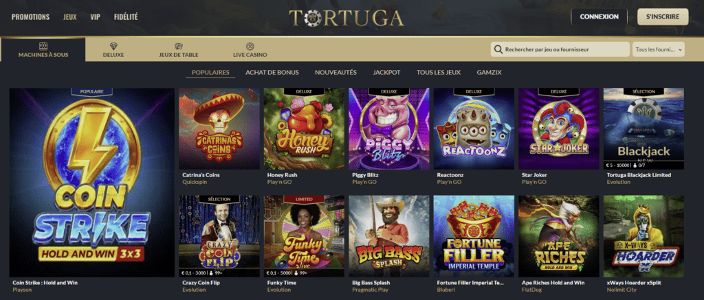 Tortuga Casino Games