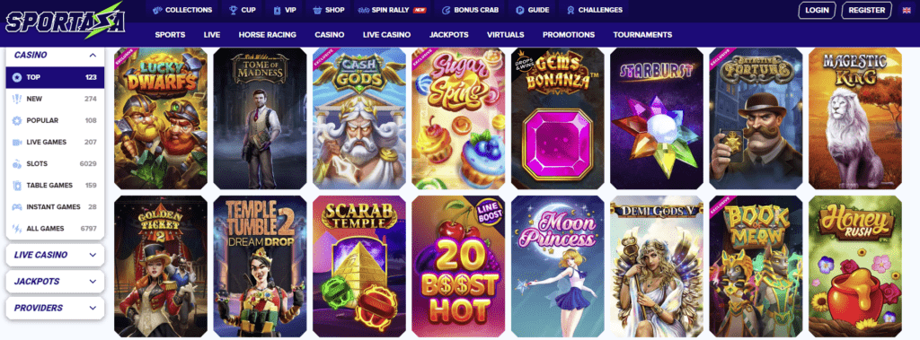 Sportaza Casino Games
