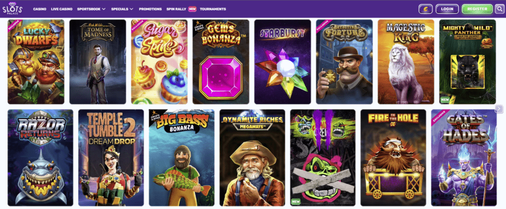 Slots Palace Casino Games
