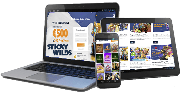 Take Sticky Wilds Casino Everywhere - Play On The Go!