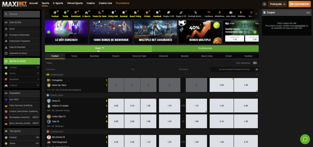 MaxiBet Casino Sports Betting